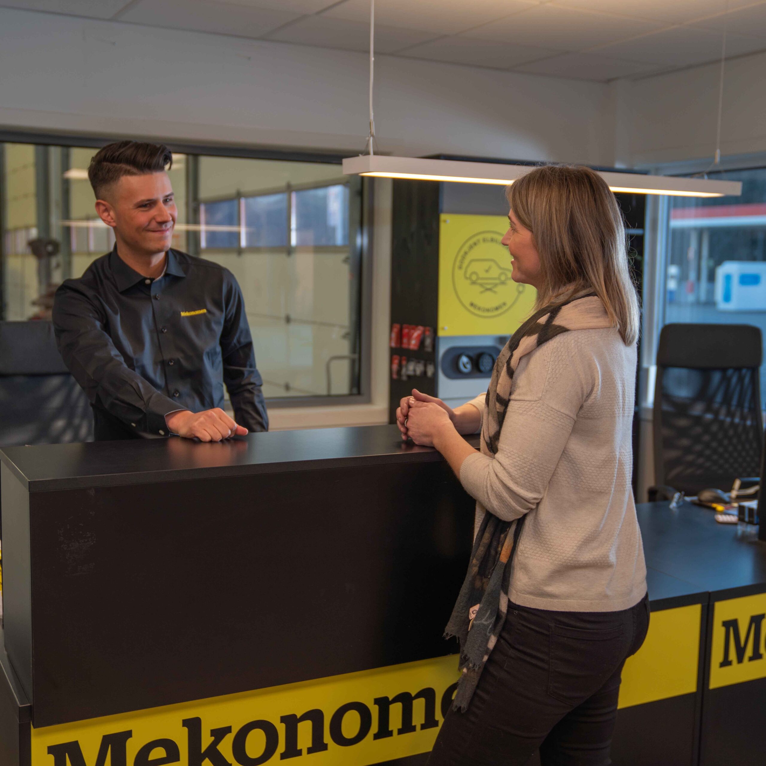 Mekonomen kundemottaker ekspederer kunde